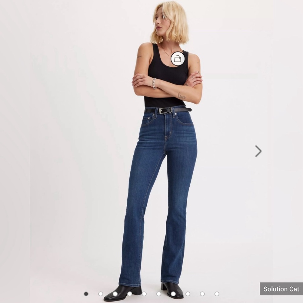 NWOT - Levi's Women's High Rise Bootcut Black Jeans - 725